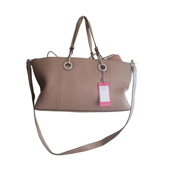 Vince Camuto Handbags - Vince Camuto Mixed Media Leather Tote Purse Lauri Potters Rock Shoulder Strap